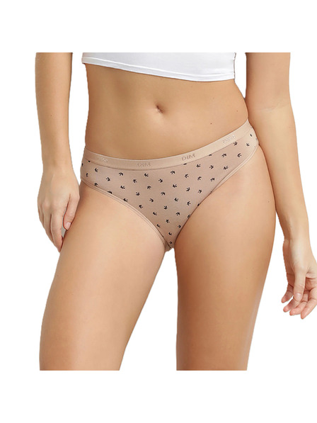 DIM DIM LES POCKETS COTTON SLIP 3x - Ženski pamučni kupaći 3 kom - bijela - svjetlo smeđa - crna