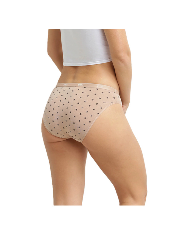 DIM DIM LES POCKETS COTTON SLIP 3x - Ženski pamučni kupaći 3 kom - bijela - svjetlo smeđa - crna