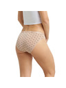 DIM DIM LES POCKETS COTTON SLIP 3x - Ženski pamučni kupaći 3 kom - bijela - svjetlo smeđa - crna