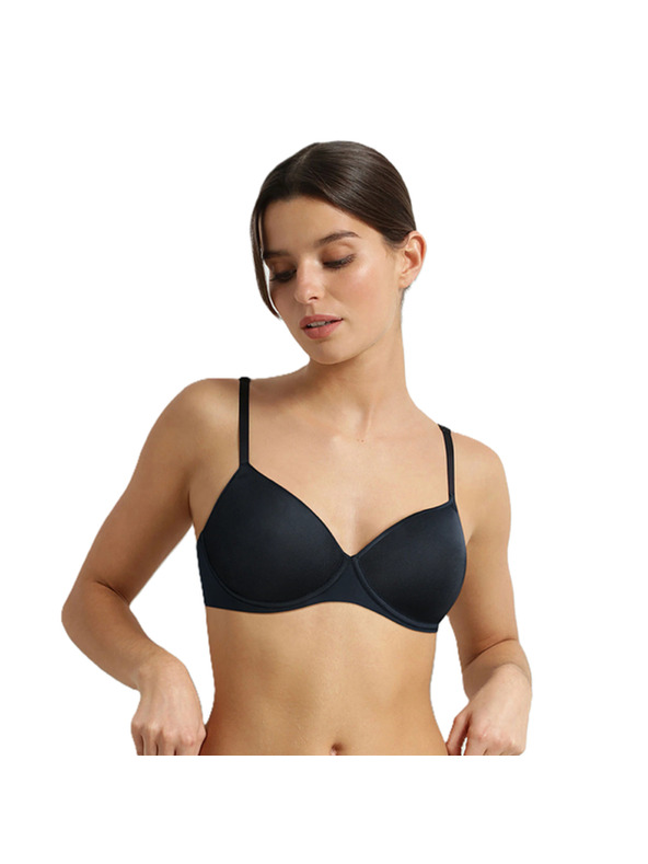 DIM DIM INVISIBLE WIRELESS PADDED BRA - Ženski glatko oblikovan grudnjak bez kostima - crna