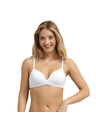 DIM DIM INVISIBLE WIRELESS PADDED BRA - Ženski grudnjak bez kostima - bijela