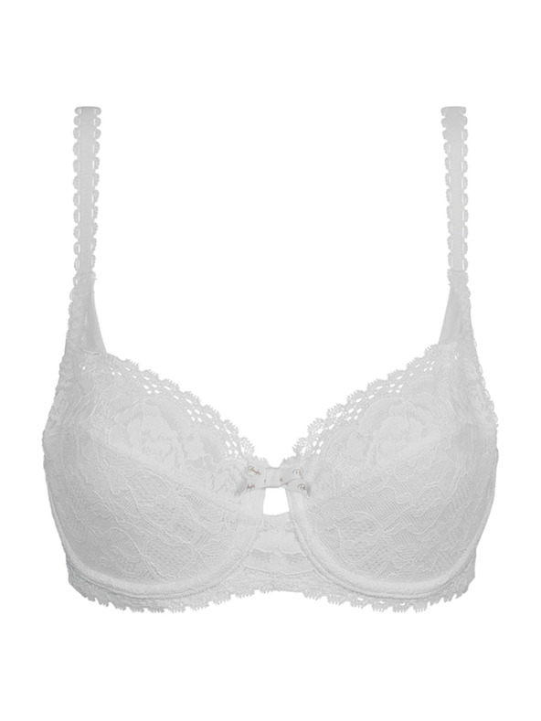 Playtex PLAYTEX RCS UNDERWIRE BALCONETTE BRA - Ženski čipkasti grudnjak s kostima - bijela