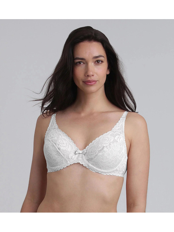 Playtex PLAYTEX RCS FLOWER ELEGANCE UNDERWIRE BRA - Ženski čipkasti grudnjak s kostima - bijela