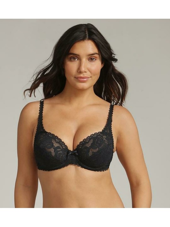 Playtex PLAYTEX RCS FLOWER ELEGANCE UNDERWIRE BRA - Ženski čipkasti grudnjak s kostima - crna
