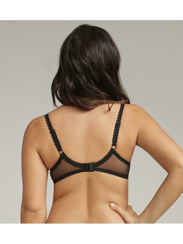 Playtex PLAYTEX RCS FLOWER ELEGANCE UNDERWIRE BRA - Ženski čipkasti grudnjak s kostima - crna