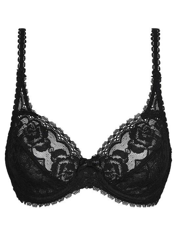 Playtex PLAYTEX RCS FLOWER ELEGANCE UNDERWIRE BRA - Ženski čipkasti grudnjak s kostima - crna