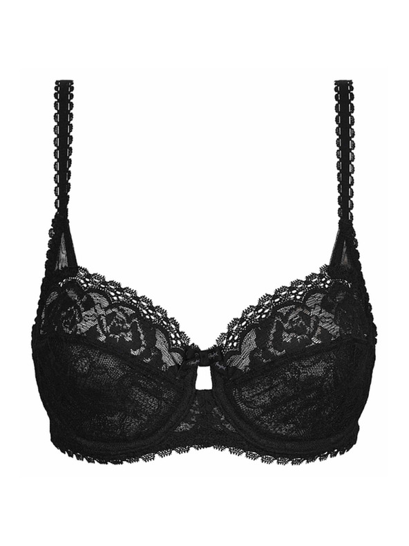 Playtex PLAYTEX RCS UNDERWIRE BALCONETTE BRA - Damski čipkasti grudnjak sa žicom - crna