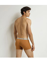 DIM DIM GOTS COTTON STRETCH BOXER 3x - Muške boksarice od bio pamuka 3 kom - narandžasta - tamno zelena - svetla smeđa