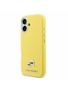 Karl Lagerfeld Karl Lagerfeld PU Karl and Choupette Heads Pins MagSafe Stražnji Poklopac za iPhone 17 Yellow