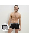 DIM DIM COTTON 3D FLEX AIR BOXER 2x - Muške bokserice 2kom - siva - crna