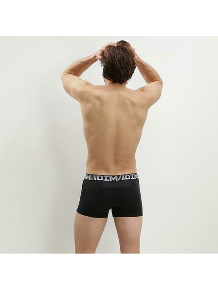 DIM DIM COTTON 3D FLEX AIR BOXER 2x - Muške bokserice 2kom - siva - crna