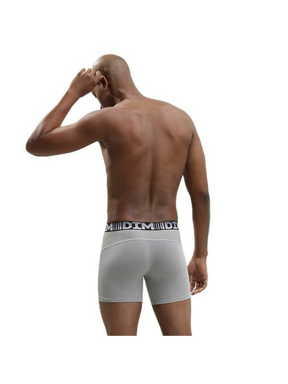 DIM Set od dvije muške sportske boksačice u sivoj i crnoj boji Dim 3D FLEX AIR LONG BOXER