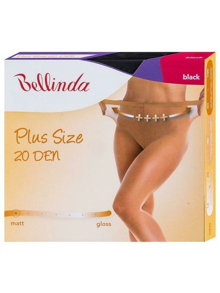 Bellinda Crne tajice Bellinda PLUS SIZE 20 DEN