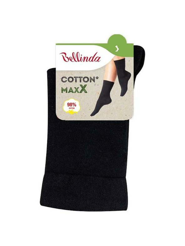 Bellinda Crne ženske čarape Bellinda COTTON MAXX LADIES SOCKS