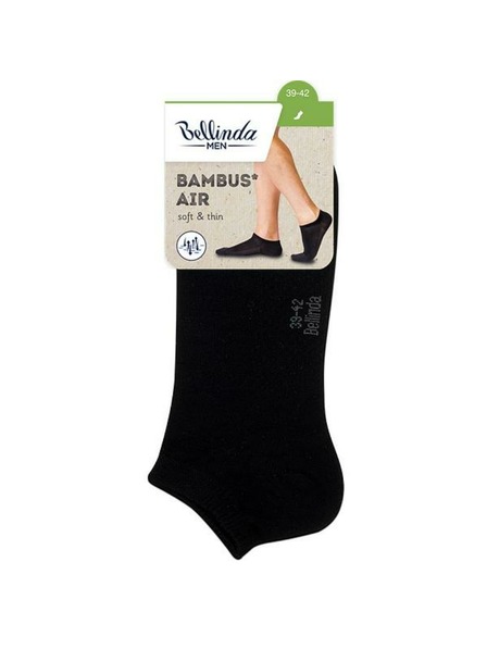 Bellinda Crne muške čarape Bellinda BAMBUS AIR IN-SHOE SOCKS