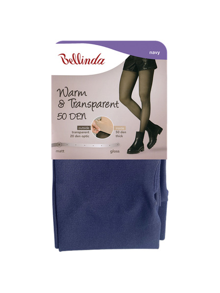 Bellinda Ženske tople čarape 50 DEN - plava