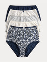Marks & Spencer Gaćice visokog struka s printom od pamuka Lycra™, 5 kom. Marks & Spencer siva