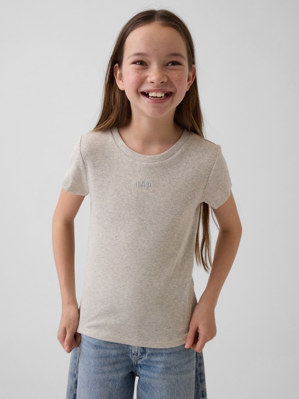 GAP Dječje rebraste majice s logom GAP