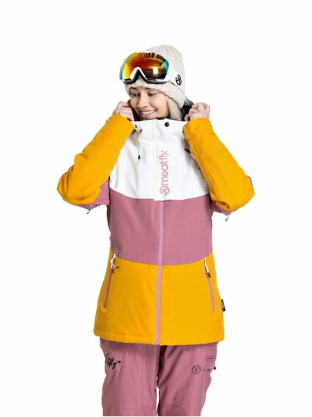 Meatfly Meatfly ženski SNB & SKI jakna Kirsten White / Sunflower