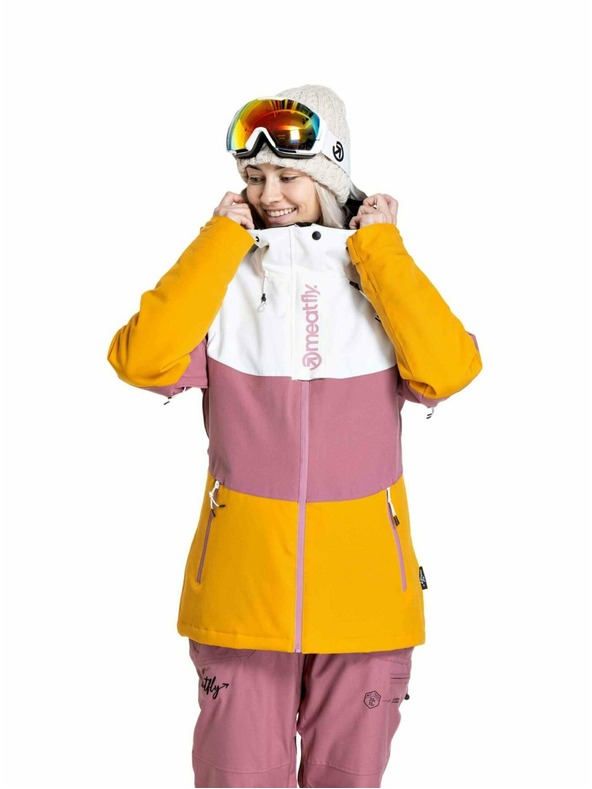 Meatfly Meatfly ženski SNB & SKI jakna Kirsten White / Sunflower