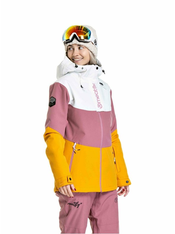 Meatfly Meatfly ženski SNB & SKI jakna Kirsten White / Sunflower