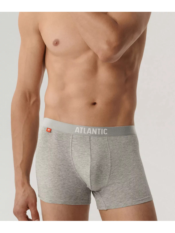 Atlantic 3-PACK Muške gaće sive i crne