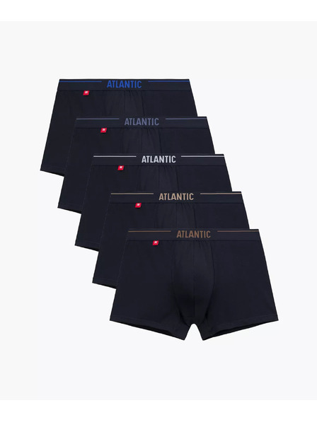 Atlantic 5-PACK Muške gaće crne
