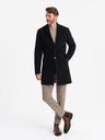 Ombre Clothing Crni muški lagani kaput Ombre Clothing