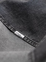 Ombre Clothing Crna muška traper košulja Ombre odjeća