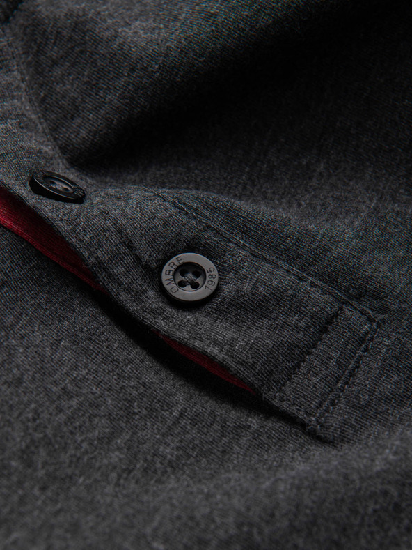 Ombre Clothing Crna muška majica s pakosim izrezom Ombre Odjeća