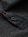 Ombre Clothing Crna muška majica s pakosim izrezom Ombre Odjeća