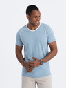 Ombre Clothing Plava muška majica Ombre Clothing