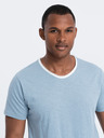 Ombre Clothing Plava muška majica Ombre Clothing