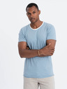 Ombre Clothing Plava muška majica Ombre Clothing