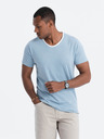 Ombre Clothing Plava muška majica Ombre Clothing