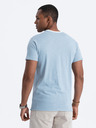 Ombre Clothing Plava muška majica Ombre Clothing