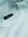 Ombre Clothing Muški melange strukturirani pleteni pulover Mint Ombre odjeća