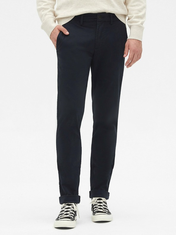 GAP Hlače essential khaki uskog kroja GapFlex GAP