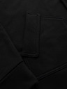 Ombre Clothing Muška dukserica sa gumbima i stojećim ovratnikom - crna V6 OM-SSZP-0240 Ombre Clothing