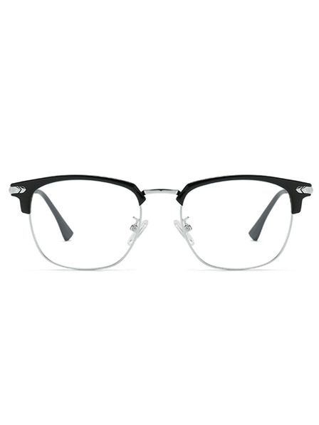 VEYREY VeyRey nerd sunčane naočale Gruvunk srebrni okvir prozirna stakla