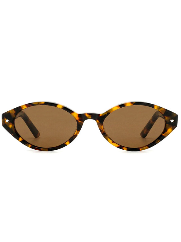 VEYREY VeyRey ženske cat-eye acetatne polarizirajuće sunčane naočale Aest leopard okvir smeđa stakla