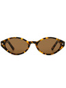 VEYREY VeyRey ženske cat-eye acetatne polarizirajuće sunčane naočale Aest leopard okvir smeđa stakla