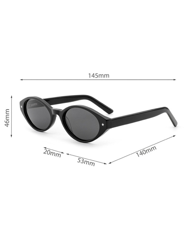 VEYREY VeyRey ženske cat-eye acetatne polarizirajuće sunčane naočale Aest smeđi okvir žuta stakla