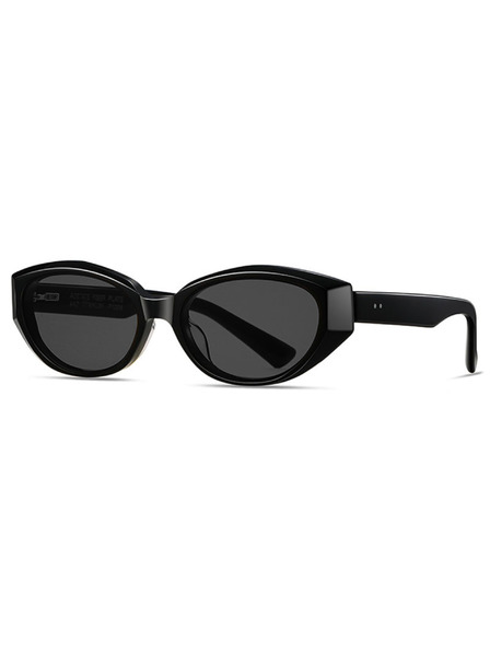VEYREY VeyRey ženske cat-eye acetatne sunčane naočale Sublepp crni okvir crna stakla