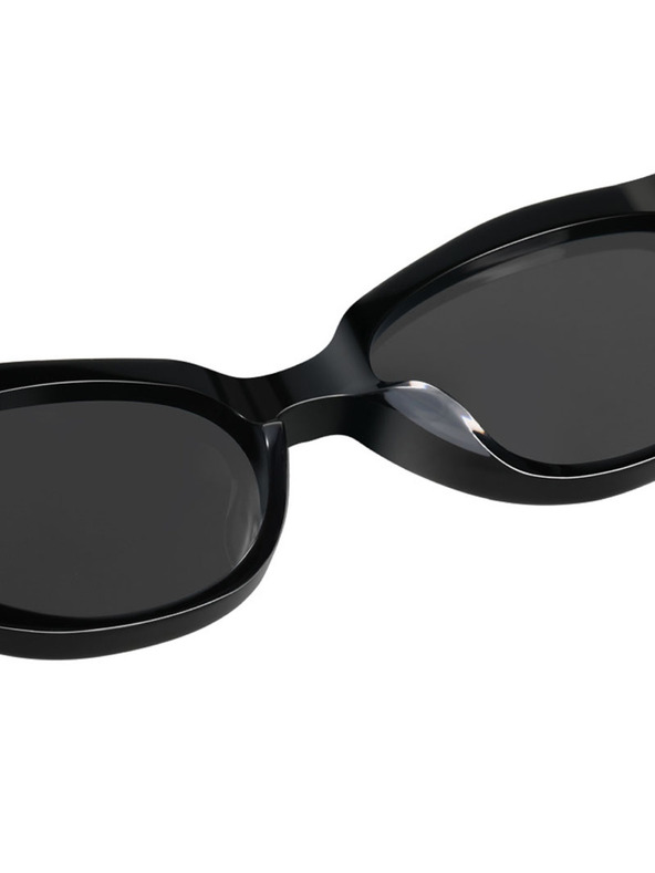 VEYREY VeyRey ženske cat-eye acetatne sunčane naočale Sublepp crni okvir crna stakla
