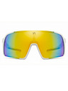 VEYREY VeyRey sportske sunčane naočale Burub bijela obruba zlatna stakla