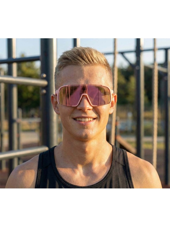 VEYREY VeyRey sportske sunčane naočale Burub ružičasta okvira ružičasta stakla