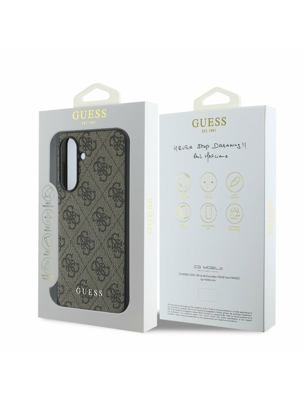 Guess Guess 4G Charm Stražnji Poklopac za Samsung Galaxy A56 Brown