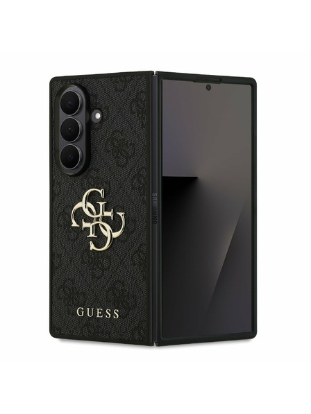 Guess Guess PU 4G Metal Logo Stražnji Poklopac za Samsung Galaxy Z Fold 7 Grey
