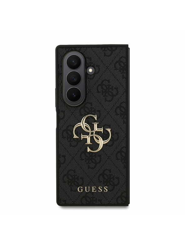 Guess Guess PU 4G Metal Logo Stražnji Poklopac za Samsung Galaxy Z Fold 7 Grey